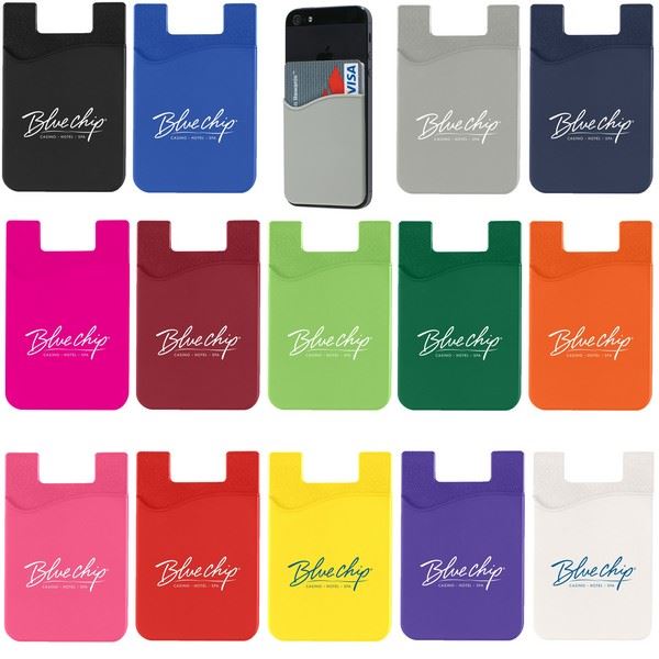 EH227 Silicone Phone Wallet With Custom Imprint